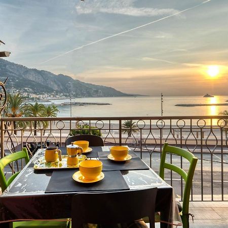 Apartment Les Sablettes Panoramic Sea View Menton Exterior photo
