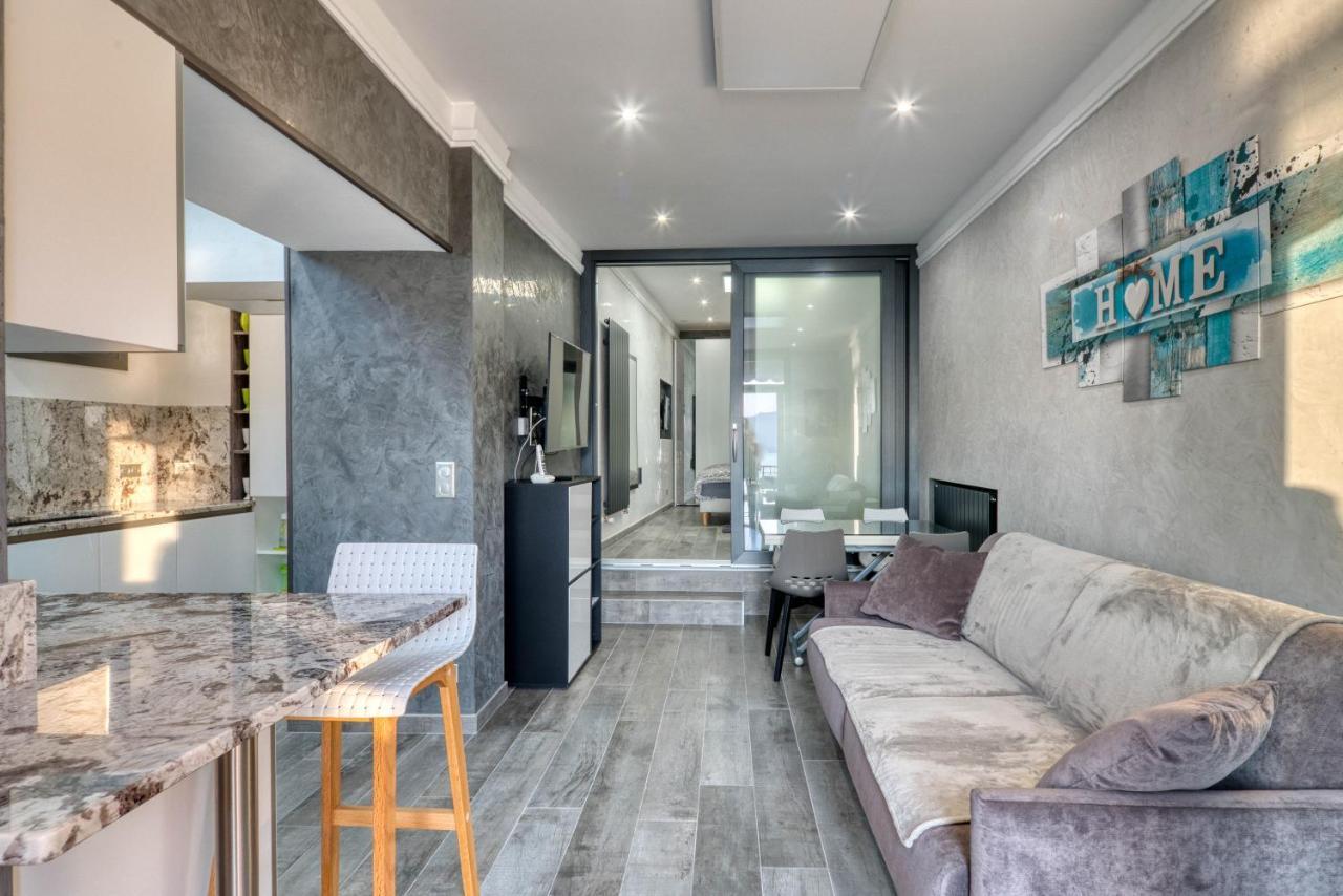 Apartment Les Sablettes Panoramic Sea View Menton Exterior photo